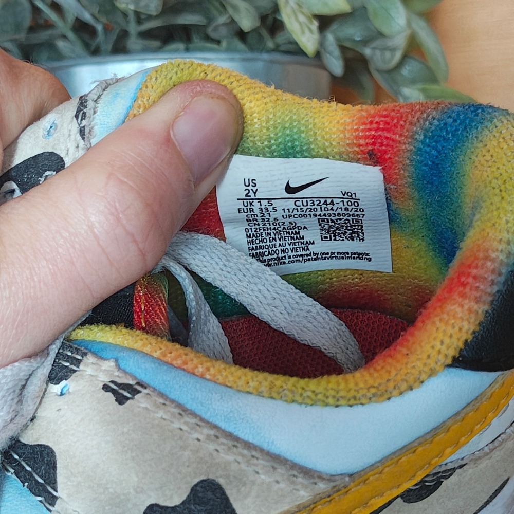 2020 Nike Chunky Dunky size 2Y‎ CU3244-100 [NEEDS CLEANING/RESTORATION - Picture 8 of 10